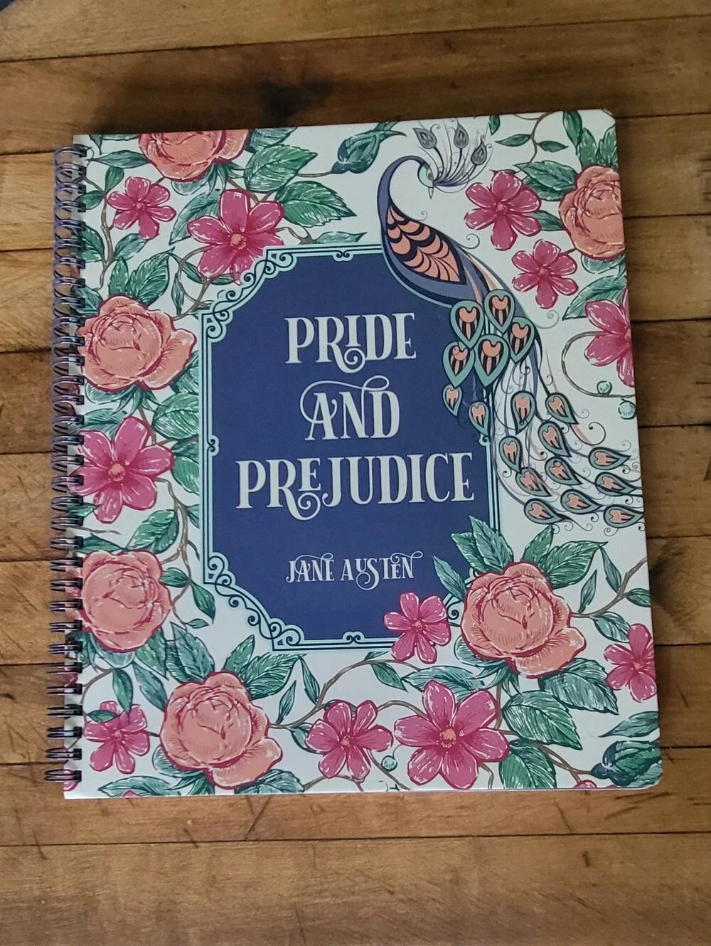 Pride & Prejudice Ring Writing Journal Notebook